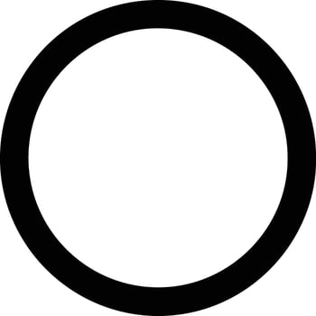Circle  black silhouette vector