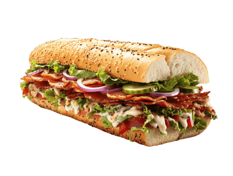 AI generated Sandwich fastfood object png file