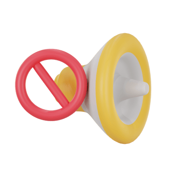 no sound 3d icon illustration. library 3d rendering png