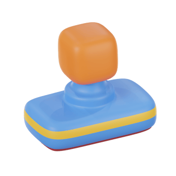 stamp 3d icon illustration. library 3d rendering png