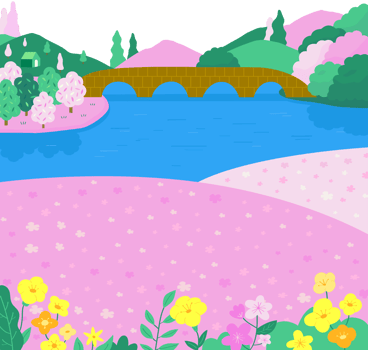 landscape of spring png