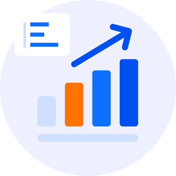 growth graph modern icon illustration png