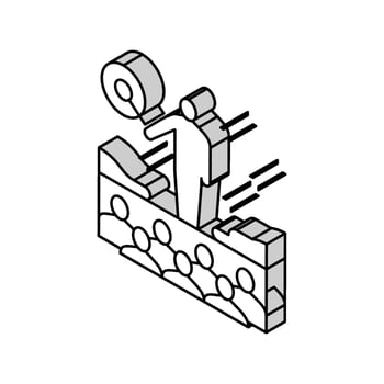 show magic isometric icon vector illustration
