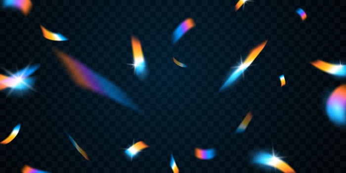 Golden Light Confetti Background Vector Illustration carnival and party background
