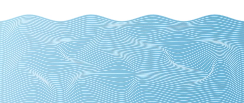 Japanese sea wave background vector. Wallpaper design with blue and white ocean wave pattern backdrop. Modern luxury oriental illustration for cover, banner, website, decor, border. vector