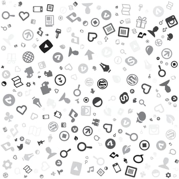 Icon Patterns and technology background vector