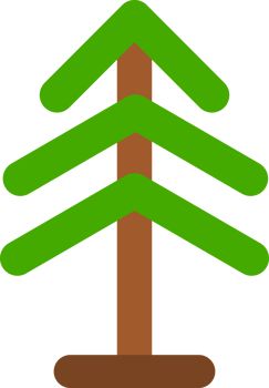 pine christmas tree winter icon png
