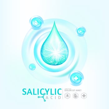Salicylic acid Serum Skin Care Cosmetic vector