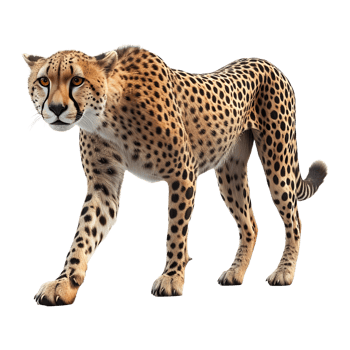 AI generated 3D Rendering of a Wild Leopard on Transparent Background - Ai Generated png