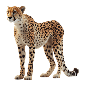AI generated 3D Rendering of a Wild Leopard on Transparent Background - Ai Generated png