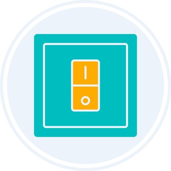 Switcher Glyph Two Colour Circle Icon vector