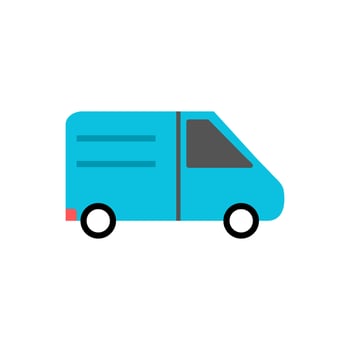 Van icon. Transport vehicle vector