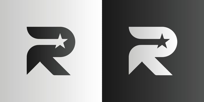 Letter R logo icon design template elements vector