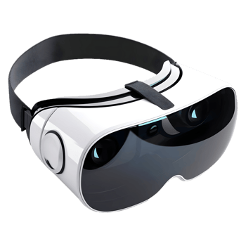 AI generated 3D Rendering of a Metaverse VR Glasses on Transparent Background - Ai Generated png