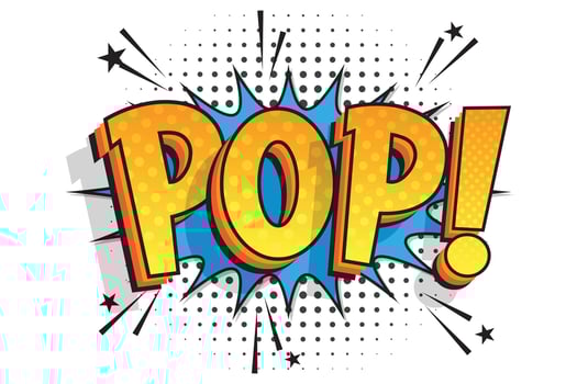 comic text effect POP modern comic text design halftone background vector