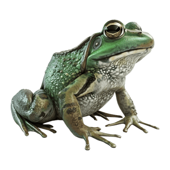AI generated 3D Rendering of a Frog on Transparent Background - Ai Generated png
