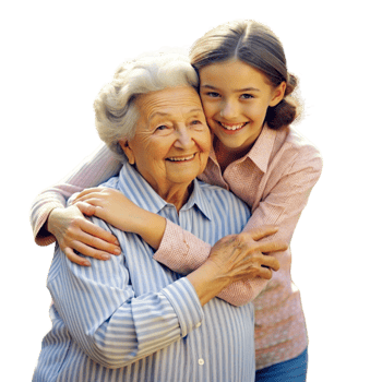 AI generated Celebration of Grandma's and Grandpa's Day- png