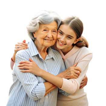 AI generated Celebration of Grandma's and Grandpa's Day- png