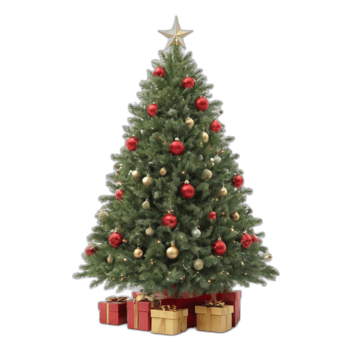 3d rendered christmas tree png