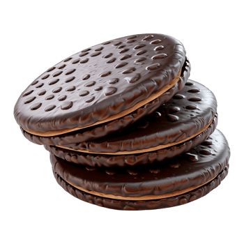 AI generated Chocolate Biscuit on Transparent background - Ai Generated png