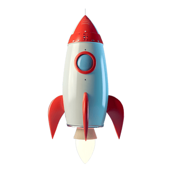 AI generated Png of Rocket against transparent Background