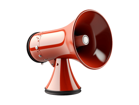AI generated Megaphone isolated object png file