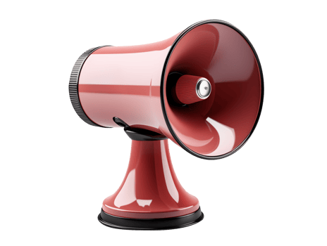 AI generated Megaphone isolated object png file