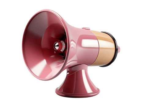 AI generated Megaphone isolated object png file