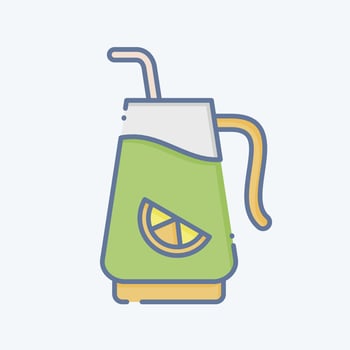 Icon Infused Water. related to Cocktails,Drink symbol. doodle style. simple design editable. simple illustration vector