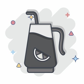 Icon Infused Water. related to Cocktails,Drink symbol. comic style. simple design editable. simple illustration vector