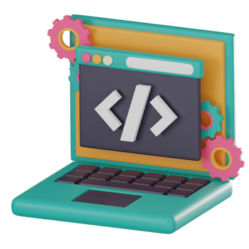 Web Development, Coding, and Website Creation. 3D Render png