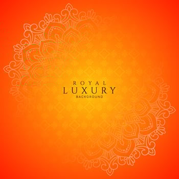 Classic decorative floral frame luxurious red background vector