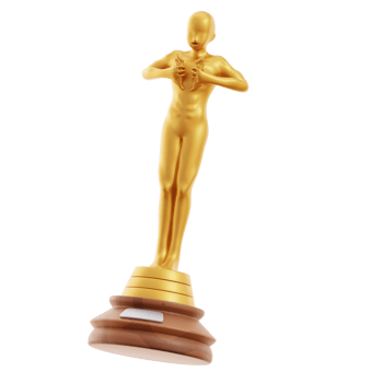 Oscar Movie Production device and tools 3D Illustration png