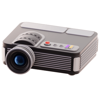 Projector Movie Production device and tools 3D Illustration png