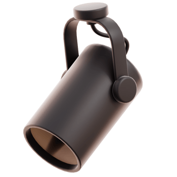 Spotlight Movie Production device and tools 3D Illustration png
