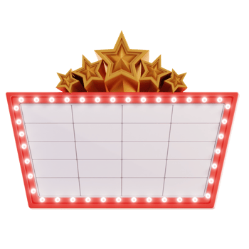 Marquee Movie Production device and tools 3D Illustration png