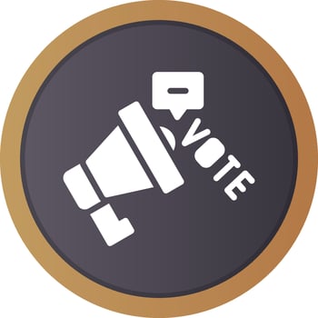 Campaign Creative Icon Design vector