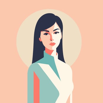 Vector illustration women portrait