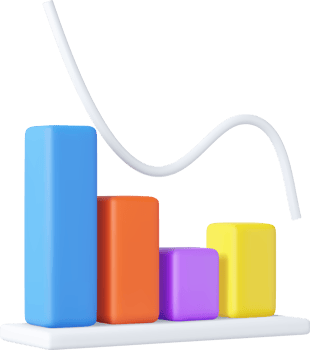 3D graph stock icon png