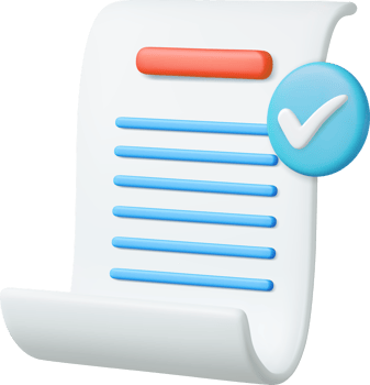 3d White paper task management todo check list png