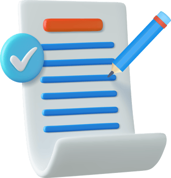 3d White paper task management todo check list png