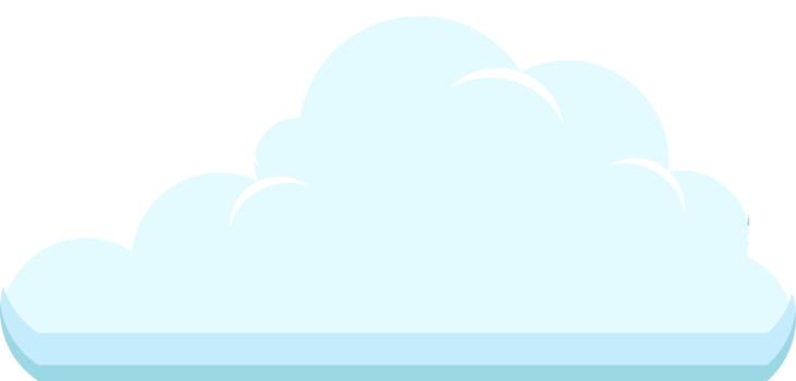 Set of blue sky, clouds. png