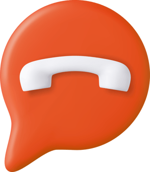 3d minimal decline the phone icon png