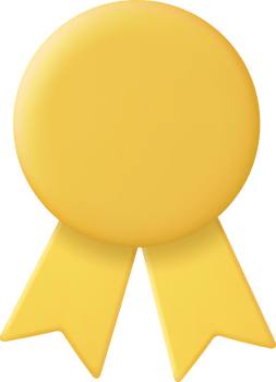 3d Winner medal with ribbon. png