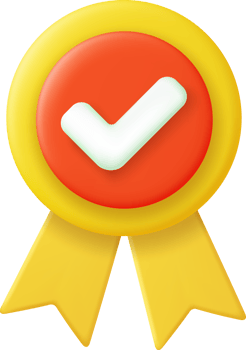 3d Winner medal with ribbon. png