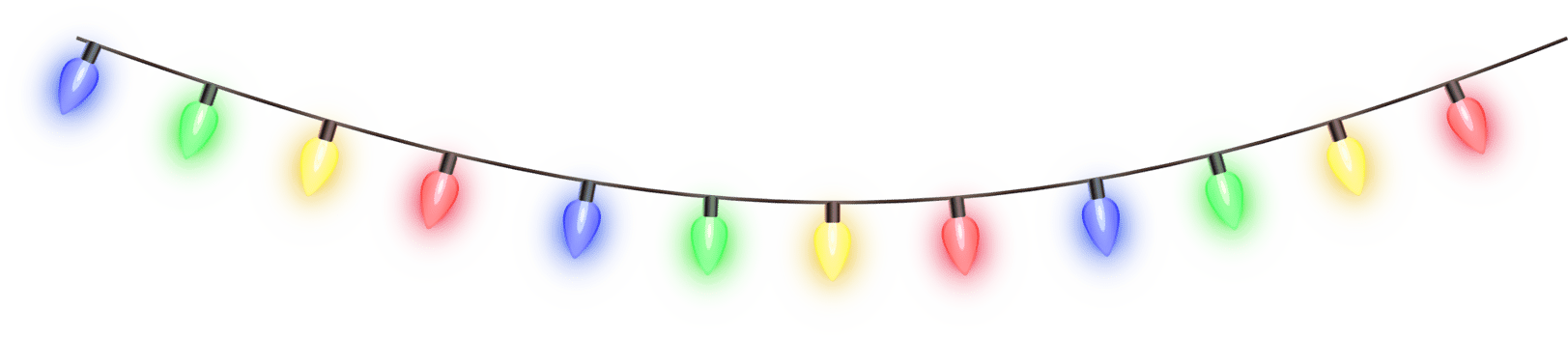 Christmas color lights png
