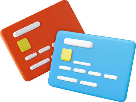 3D credit card png