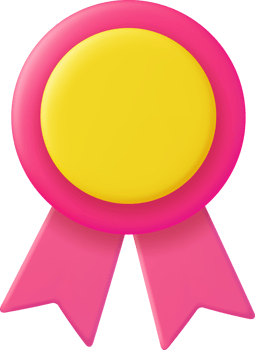 3d Winner medal with ribbon. png