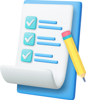 3d paper task management todo check list png