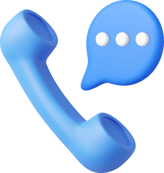 3d retro telephone receiver and speech bubble png